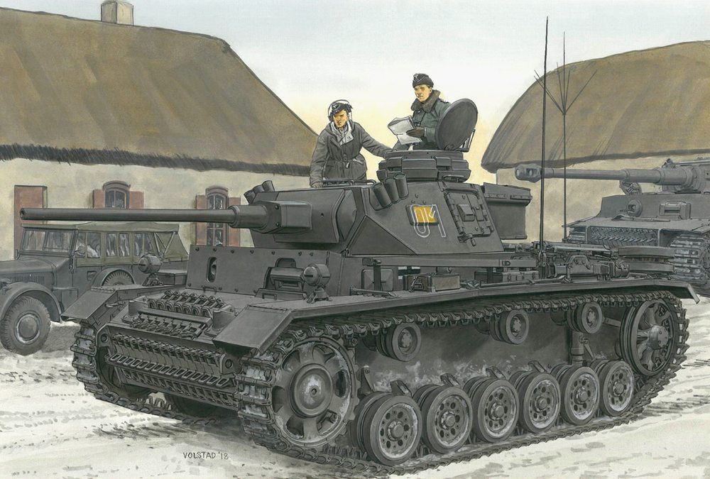 ドラゴン 1/35 WW.II ドイツ軍 III号指揮戦車K型(スマートキット 
