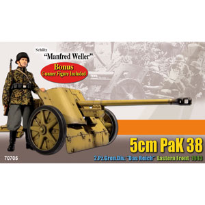 DRAGON 1/6 5cm PaK 38 with Bonus Gunner Figure