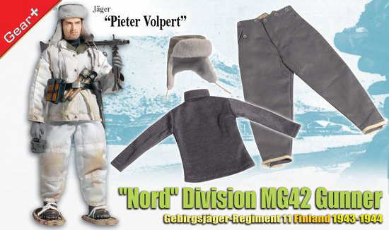 DRAGON 1/6 Pieter Volpert Nord Division MG42 Gunner Gebirgsjager