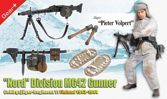 DRAGON 1/6 Pieter Volpert Nord Division MG42 Gunner Gebirgsjager