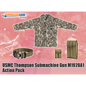 DRAGON 1/6 USMC Thompson Submachine Gun M1928A1 Action Pack