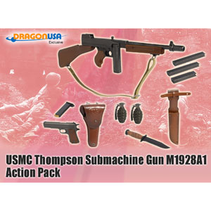 DRAGON 1/6 USMC Thompson Submachine Gun M1928A1 Action Pack