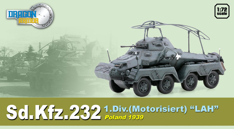 ɥ饴󥢡ޡ 1/72 ɥ8ؽü Sd.Kfz.232 1SSû LAH ݡ1939