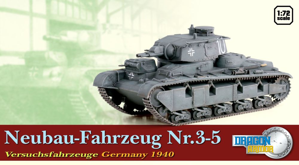 DragonArmor 1/72 Neubau-Fahrzeug Nr.3-5, Versuchsfahrzeuge, Germ