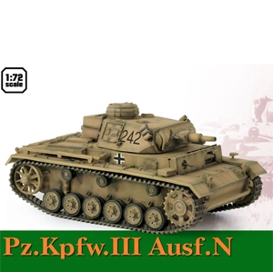 ドラゴンアーマー 1/72 WW.II ドイツ軍 III号戦車 N型 ドイツアフリカ軍団 第501重戦車大隊 チュニジア