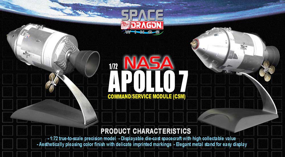 SpaceDragonWings 1/72 NASA Apollo 7 Command & Service Module