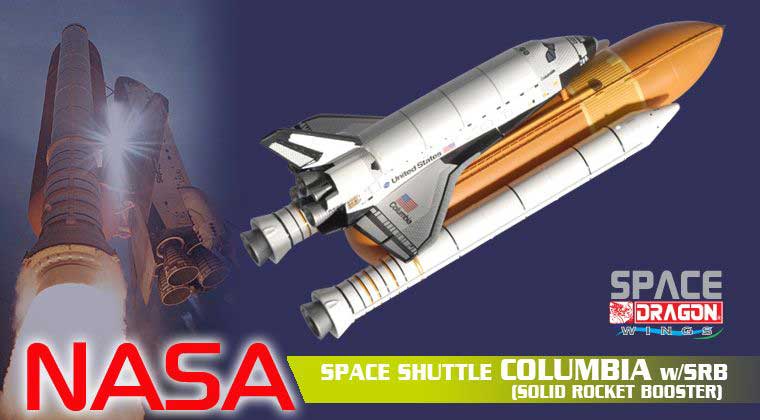 SpaceDragonWings 1/400 Space Shuttle "Columbia" w/ SRB