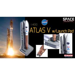 SpaceDragonWings 1/400 Atlas V Rocket w/Launch Pad