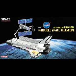 Space Dragon Wings 1/400 NASA Space Shuttle Discovery w/Hubble S