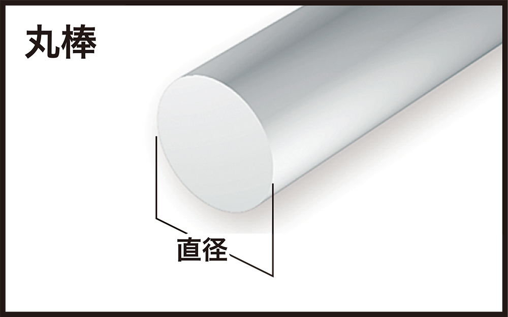 プラスチック MC801 丸棒（黒） 直径 60mm　600 mm - 2