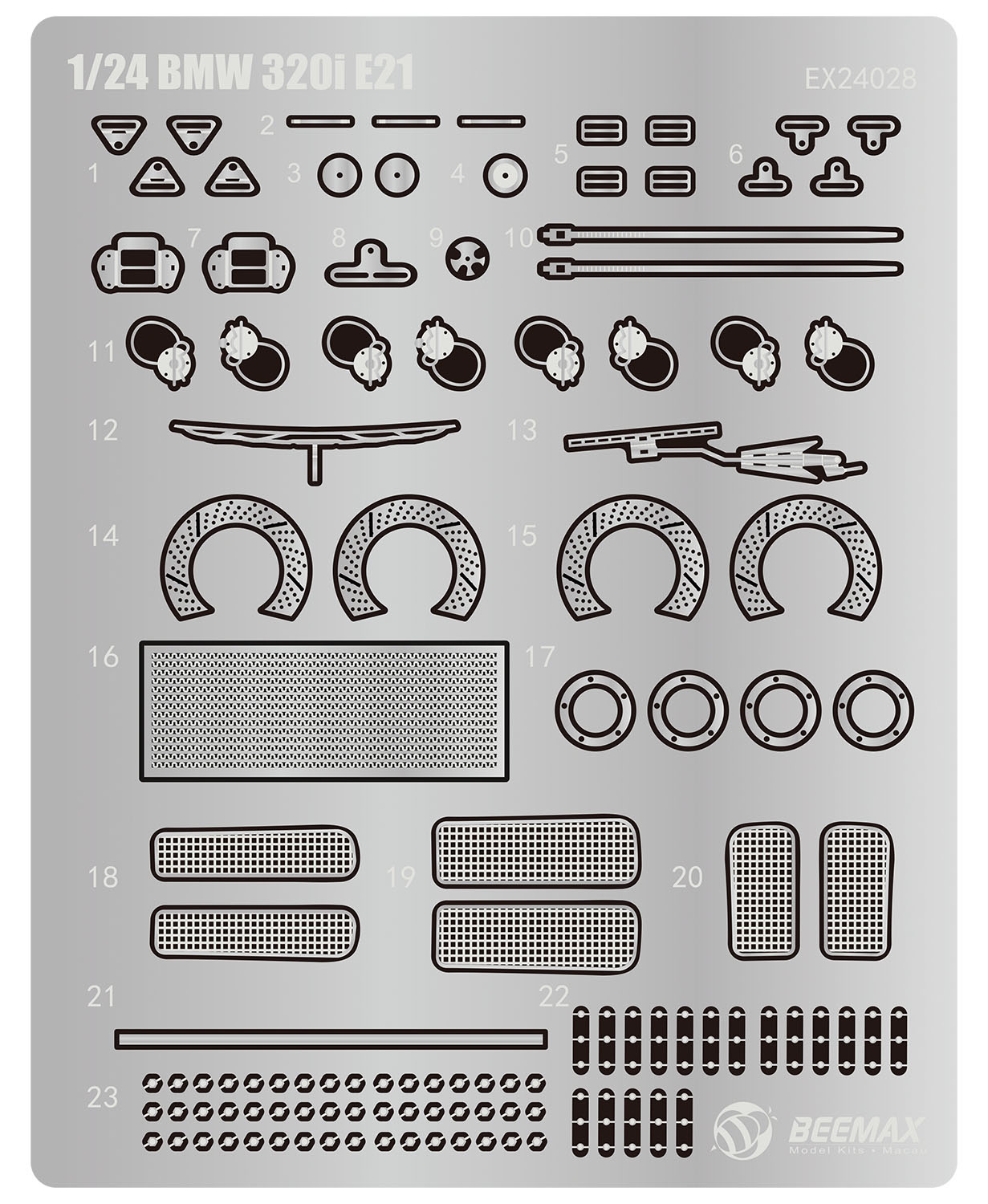 1/24 BMW 320 E21  Gr.5 1980 DRM  ȥե󥫥å ʡѥѡ