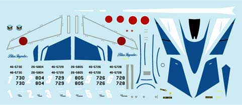 PLATZ 1/100 JASDF T-4 Blue Impulse