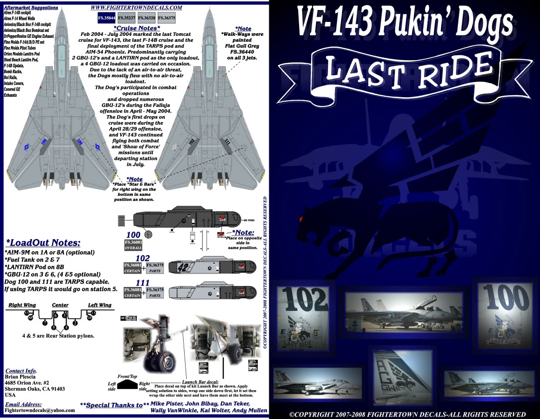 F-14B VF-143 ɥԥ塼ɥå 饹ȥ饤