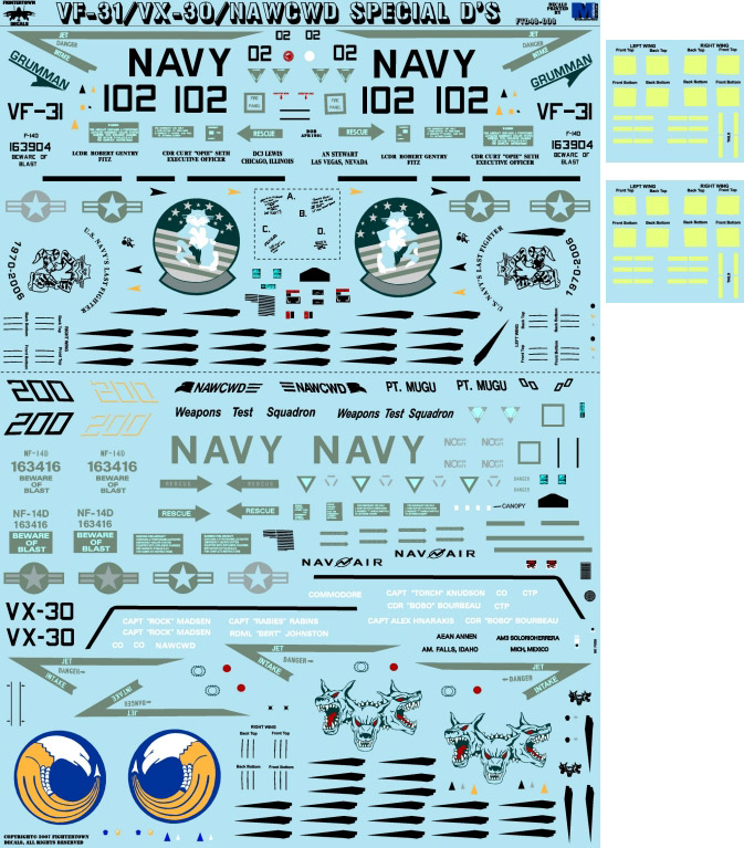 F-14D VF-31/VX-30/NAWCWDɥڥD's