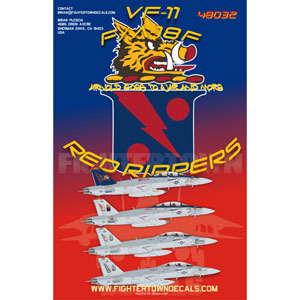 Fighter town decal 1/32 VX-30 QF-4S