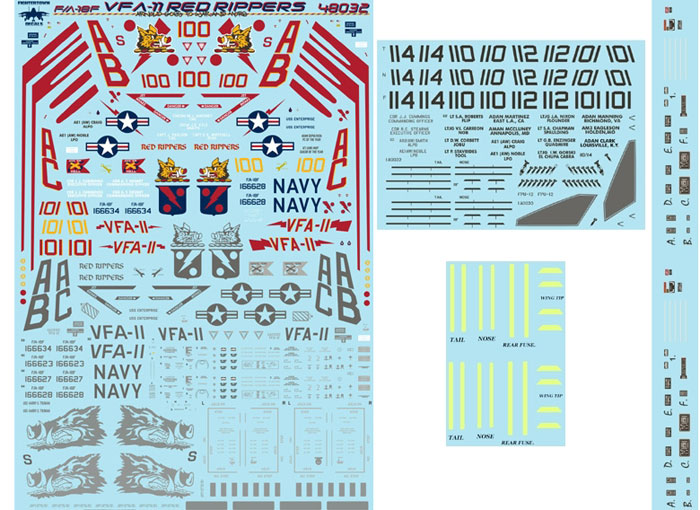 Fighter town decal 1/32 VX-30 QF-4S