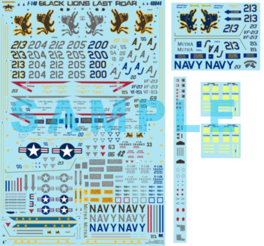 եǥ 1/48 F-14D VF-213 饹ȥȥ७å 롼å