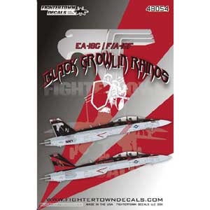 Fighter town decal 1/48 F/A-18F&EA-18G BLACK GROWLIN RHINOS