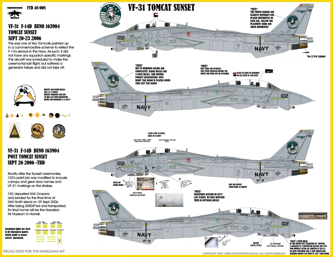 F-14Dȥ७å 󥻥åȡVF-31 - ɥĤ