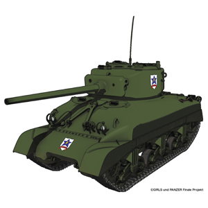 PLATZ 1/35 M4A1 Sherman of Saunders University High School