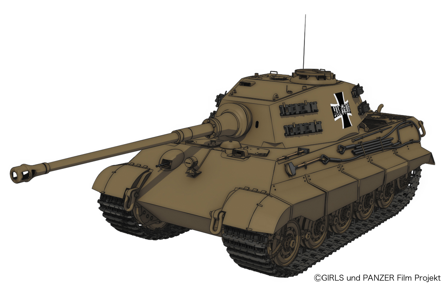 プラッツ ガールズ＆パンツァー 劇場版 1/35 ティーガーI 黒森峰