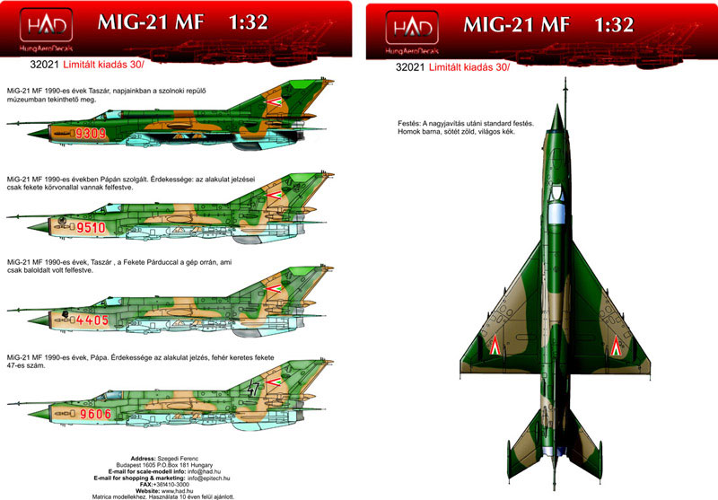 HADǥ 1/32 MiG-21 MF ϥ󥬥꡼