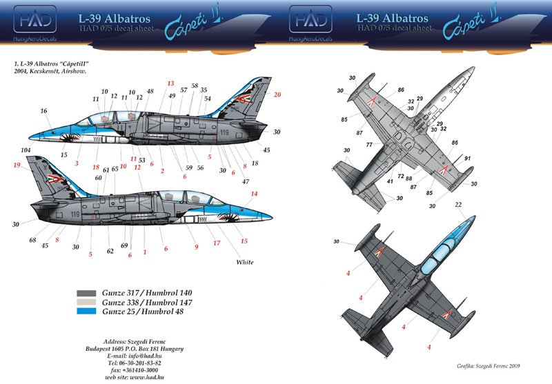 HADǥ 1/48 L-39 Хȥ Capeti II()