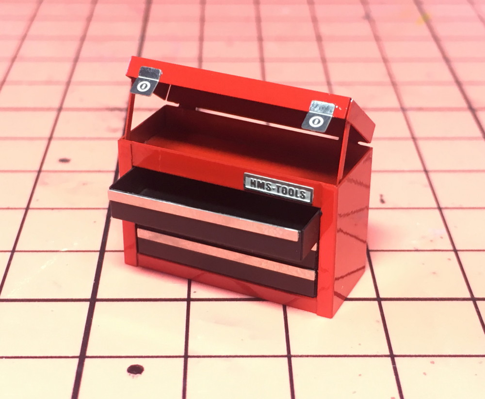 1/24 3 drawer tool box