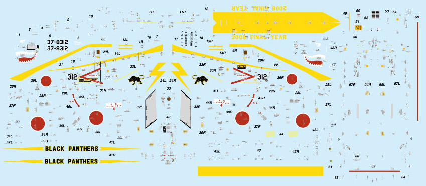 PLATZ 1/72 JASDF F-4EJ KAI 8sq Black Panther decal