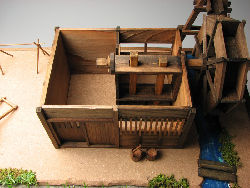 小林工芸　木製建築模型 みちのく水車小屋 - ウインドウを閉じる