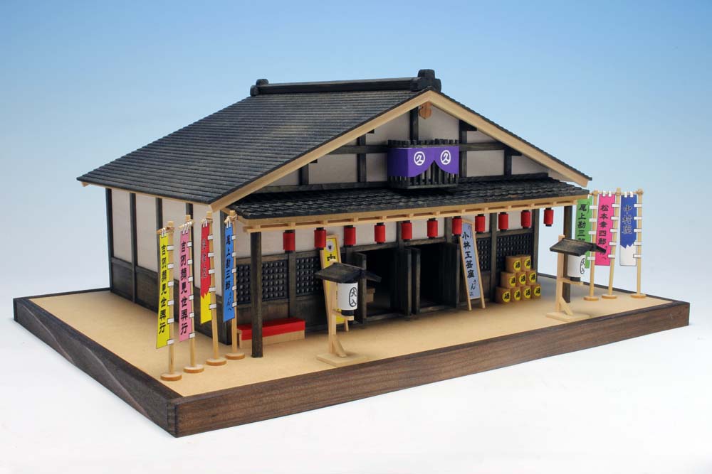 Wooden Model Japanese old theater