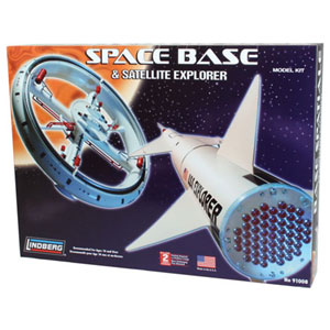 LINDBERG 1/200 Space Base & Satellite Explorer