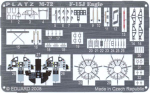 PLATZ 1/72 JASDF F-15J Photo etched parts