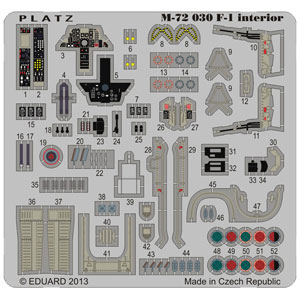 PLATZ1/72 F-1 interior Etching
