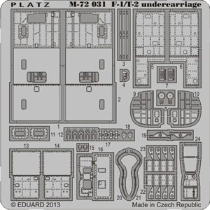 PLATZ1/72 F-1 undercarriage Etching