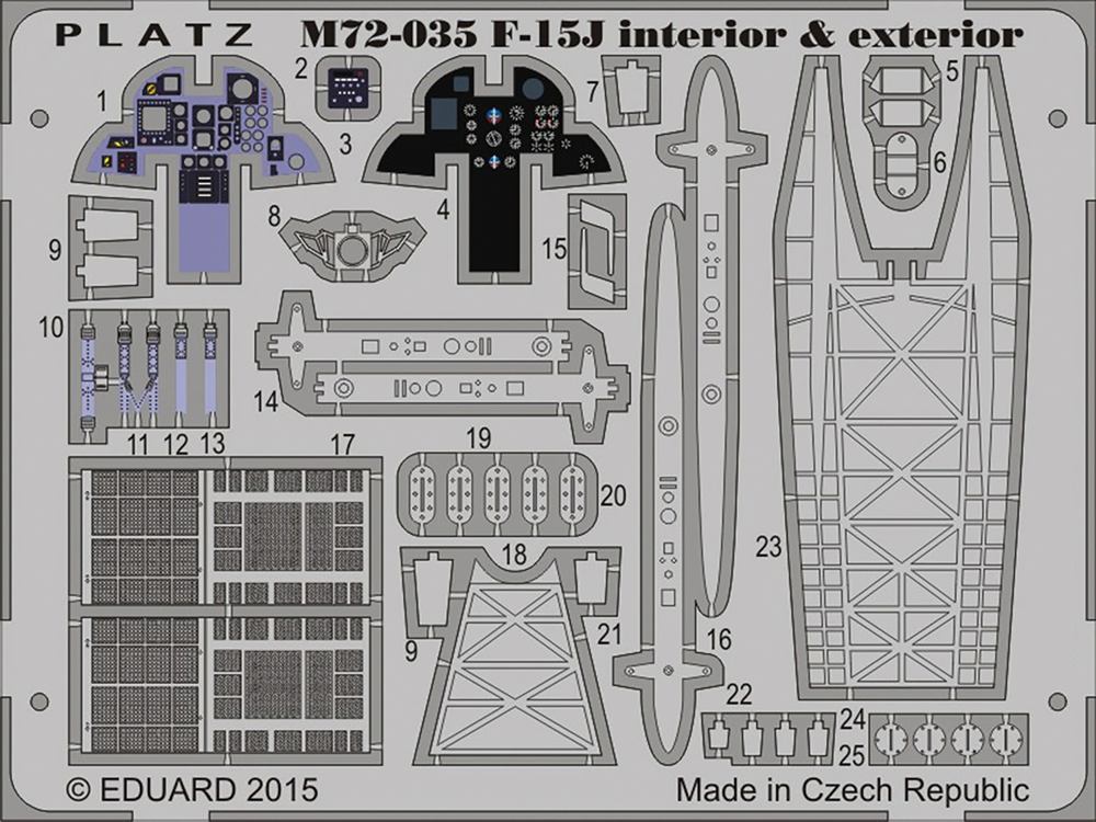 PLATZ 1/72 JASDF F-15J interior&exterior