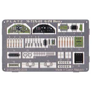 PLATZ 1/72 G4M Betty Photo etched parts