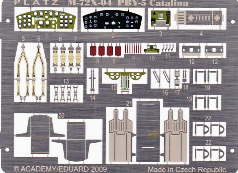 PLATZ 1/72 PBY-5 Catalina Photo etched parts