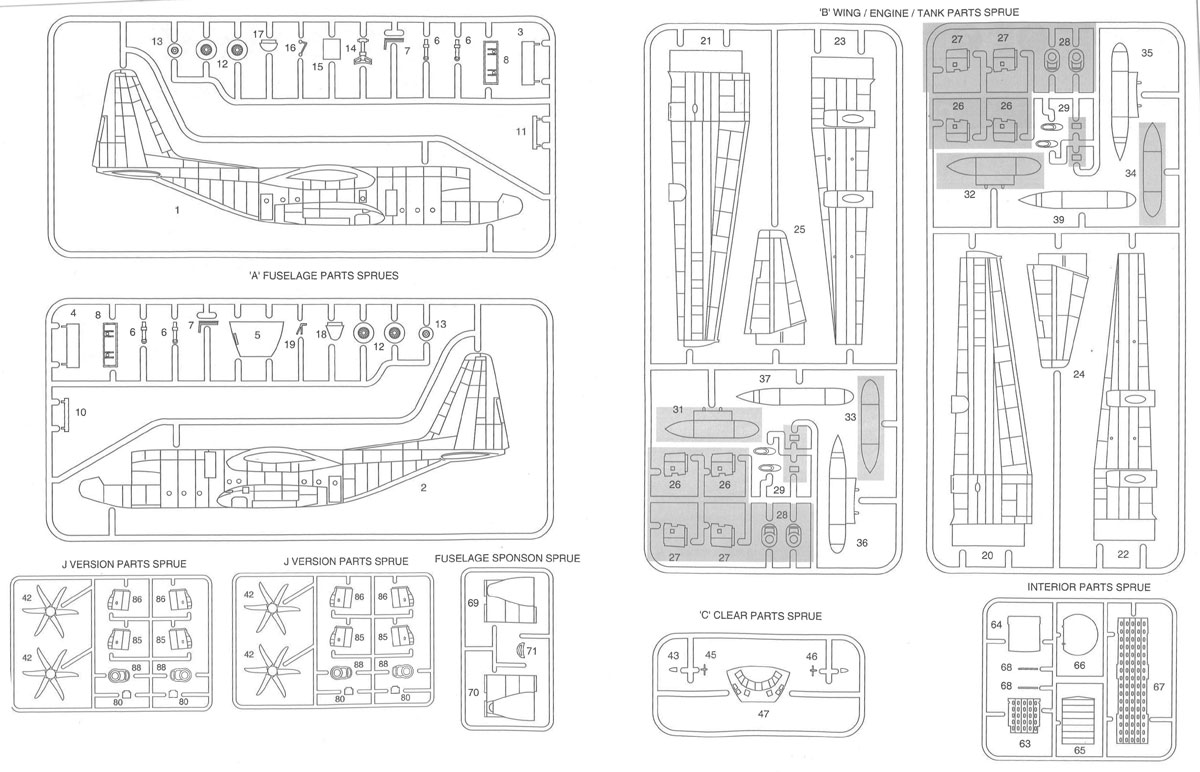 ߥ˥ե 1/144 ꥫ WC-130J ϥꥱ󡦥ϥ󥿡 - ɥĤ