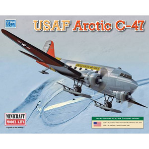 ミニクラフト 1/144 アメリカ空軍 C-47 スカイトレイン スキーバージョン