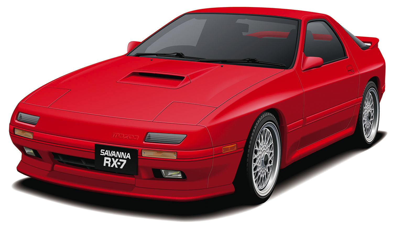 MONO 1/32MAZDA SAVANNA RX-7 (FC3S) BLAZE RED