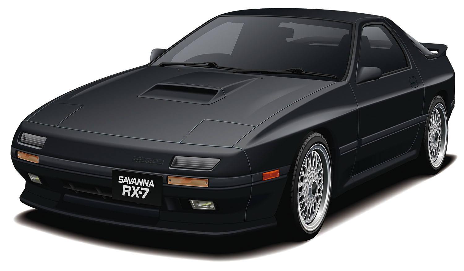 MONO 1/32 MAZDA SAVANNA RX-7 (FC3S) BRILLIANT BLACK