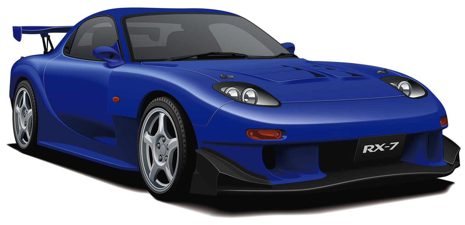 MONO 1/32 MAZDA RX-7 (FD3S) CUSTOM INDIGO BLUE MICA