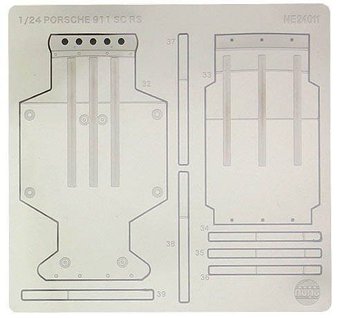 Detail-Up Parts for PLATZ/NUNU 1/24 PORSCHE 911 SC RS '84 OMAN R