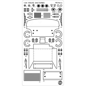 PLATZ/NUNU Detail-Up Parts for 1/24 VOLVO 240 TURBO '86 ETCC