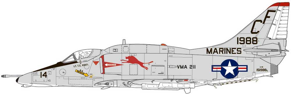ץå1/144 A-4E ۡ VMA-211Wake Island Avengers (2å)