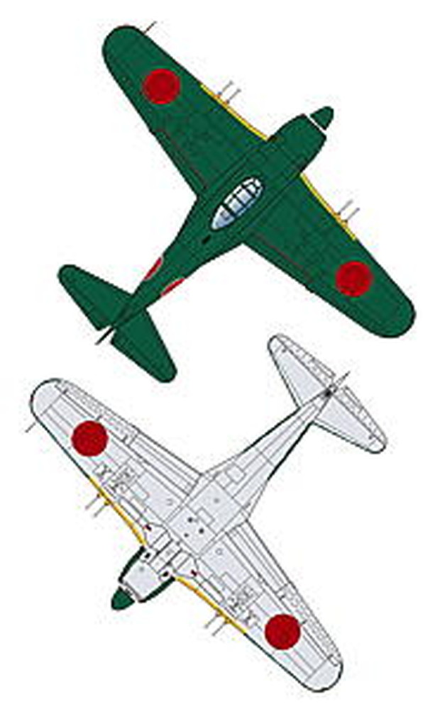 PLATZ 1/144 WWII P-51D MUSTANG (2 kits in one box)