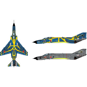 PLATZ 1/144 JASDF F-4EJ kai 3WG 50TH ANNIVERSARY(2kits)