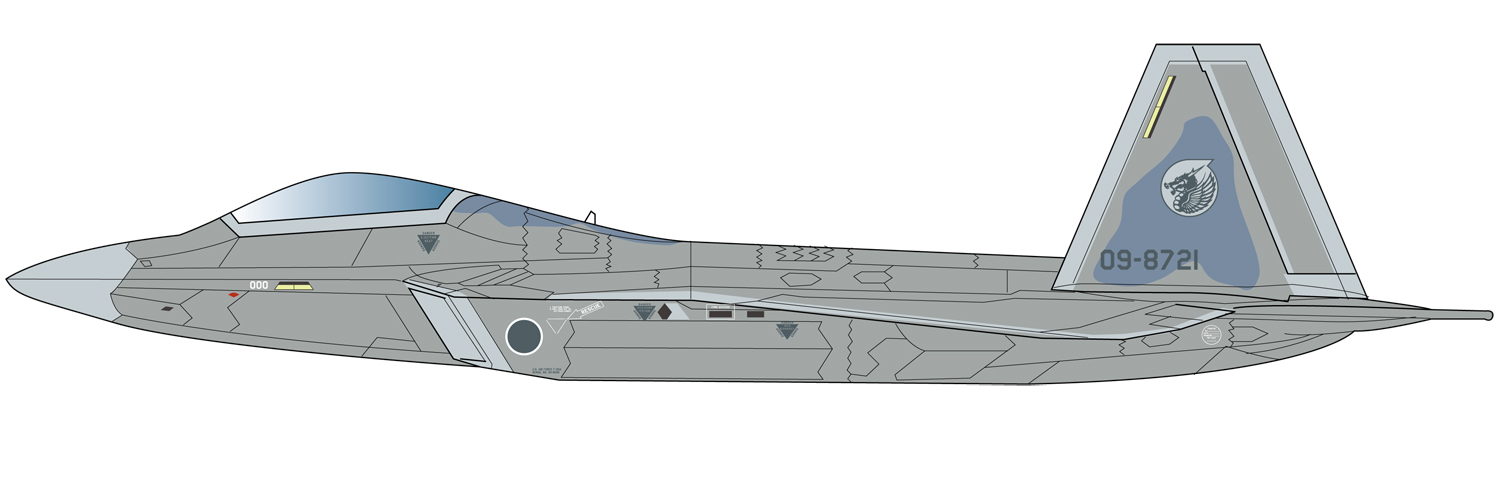 PLATZ 1/144 F-22A RAPTOR 〔As If〕JASDF MAIN FIGHTER