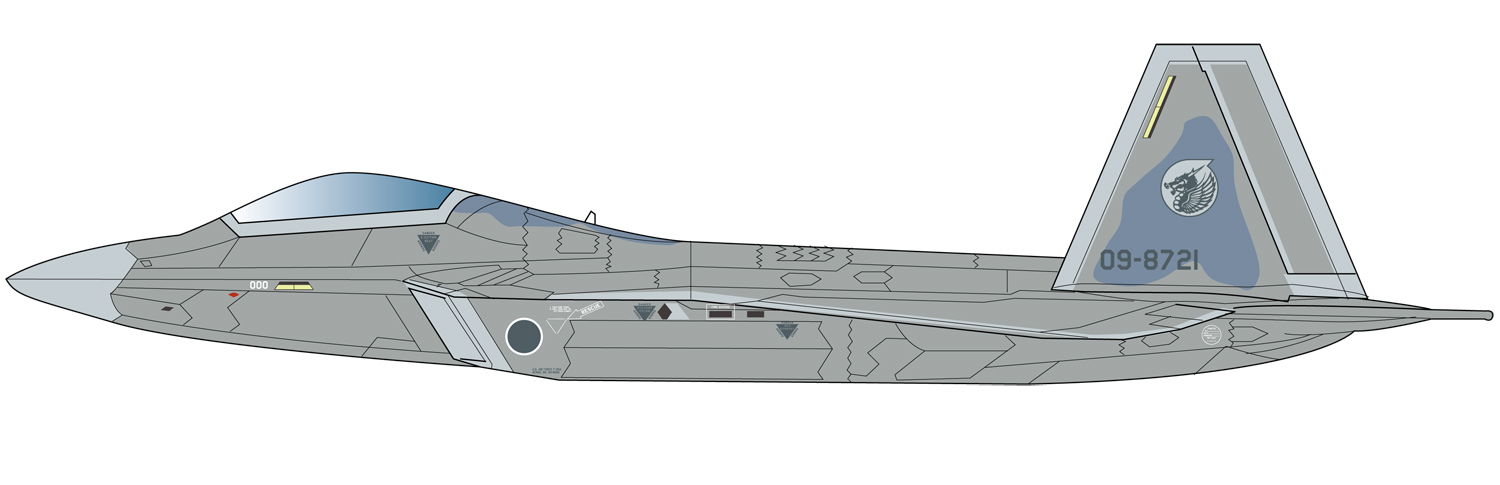 PLATZ 1/144 F-22A RAPTOR As IfJASDF MAIN FIGHTER